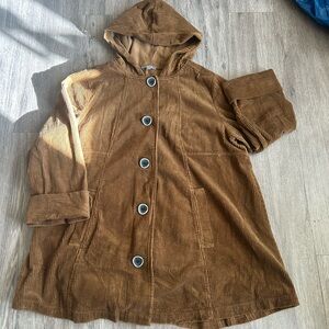 Habitat Tan Corduroy Hooded Cape
